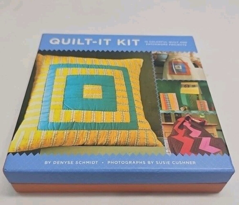 QUILT-IT KIT By Denyse Schmidt 15 Quilt/Patchwork Projects NEW Beginner Kit